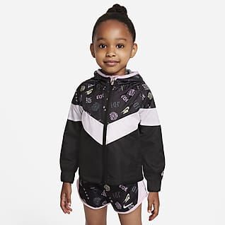 Nike Sportswear Windrunner Jacke mit durchgehendem Reißverschluss für Kleinkinder