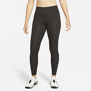 Nike Dri-FIT One 女款中腰印花內搭褲