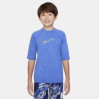 Nike Heather Camiseta Hydroguard de media manga para niño talla grande