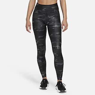 Nike Dri-FIT One Kamuflasjemønstret leggings med mellomhøyt liv til dame