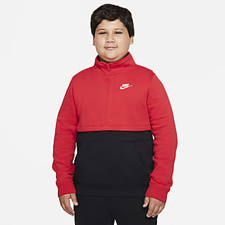 Nike Sportswear Club Big Kids' (Boys') 1/2-Zip Top (Extended Size)