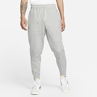 grey and black tech fleece