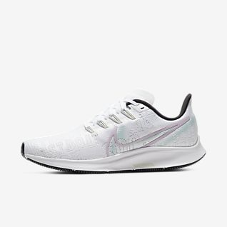 women white running shoes