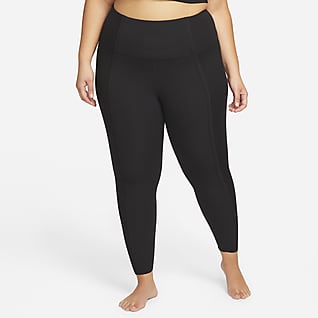 Nike Yoga Luxe Dri-FIT Leggings de tela Infinalon y cintura alta de 7/8 para mujer (talla grande)
