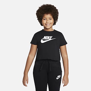 Nike Sportswear Playera recortada para niña talla grande