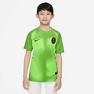 Galatasaray 2022/23 Goalkeeper Nike Dri-FIT Kurzarm-Fußballoberteil für ältere Kinder