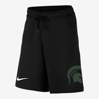 Nike College Club Fleece Swoosh (Michigan State) Men's Shorts