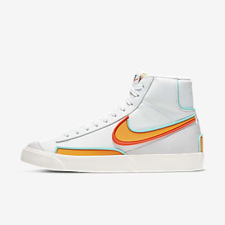 white nike blazer high tops