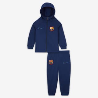 FC Barcelona Strike Nike Dri-FIT-fodboldtracksuit i maskinstrik til babyer/småbørn