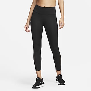 Nike Dri-FIT Fast 7/8-Lauf-Leggings mit mittelhohem Bund für Damen