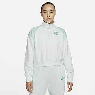 Nike Sportswear Air Haut en tissu Fleece à 1/4 de zip pour Femme