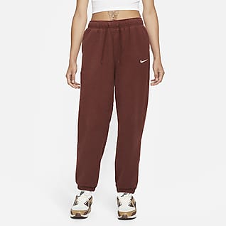 Nike Sportswear Essentials Calças desportivas macias de cintura subida para mulher