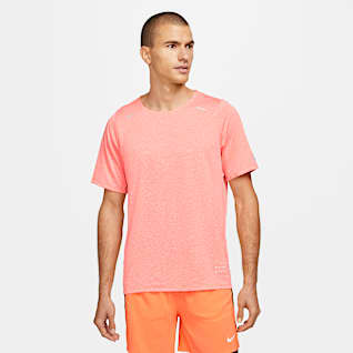 nike orange running top