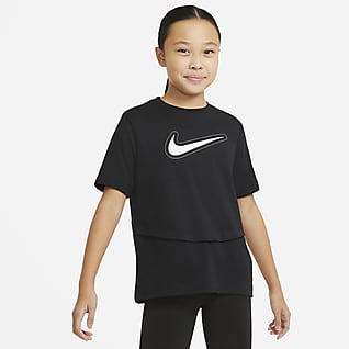 Nike Dri-FIT Trophy Tréninkové tričko s krátkým rukávem pro větší děti (dívky)