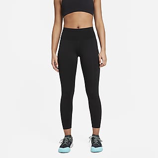 Nike Epic Luxe Trailløbeleggings med mellemhøj talje og lomme til kvinder