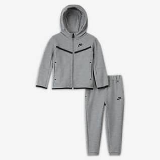 Nike Sportswear Tech Fleece Σετ μπλούζα με κουκούλα και παντελόνι για βρέφη (12-24M)