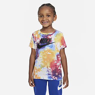 Nike Playera colorida para niños pequeños tie-dye