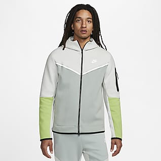 Nike Sportswear Tech Fleece Hosszú cipzáras, kapucnis férfipulóver
