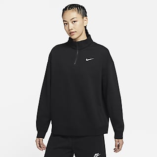 Nike Sportswear Essential 女子 1/4 拉链开襟起绒上衣