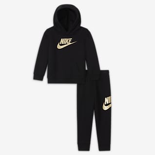 Nike Sportswear Club Fleece Σετ μπλούζα με κουκούλα και παντελόνι για βρέφη (12-24M)