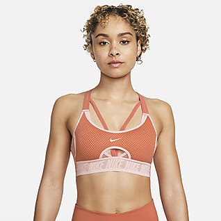 Nike Dri-FIT Indy UltraBreathe Bra imbottito a sostegno leggero con spalline incrociate - Donna