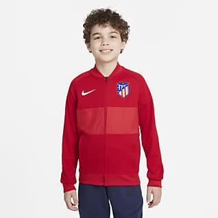 Atlético Madrid Dresowa bluza piłkarska z zamkiem na całej długości dla dużych dzieci