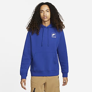 nike red white and blue hoodie