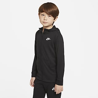 Nike Sportswear Sudadera con gorro de cierre completo para niño talla grande