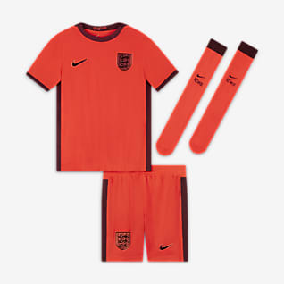 Inglaterra 2022 Equipamento de futebol Nike para criança
