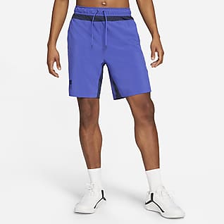 blue and yellow nike shorts