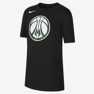 Milwaukee Bucks Older Kids' Nike Dri-FIT NBA T-Shirt