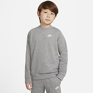 Nike Sportswear Jongensshirt van sweatstof met ronde hals