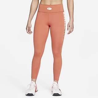 Nike Dri-FIT One Icon Clash Leggings para entrenamiento con bloques de color de tiro medio para mujer