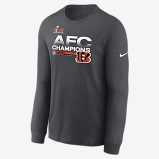 Nike 2021 AFC Champions Trophy Collection (NFL Cincinnati Bengals) Men's Long-Sleeve T-Shirt