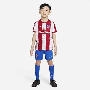 Atlético Madrid 2021/22 Home Fußballtrikot-Set für jüngere Kinder