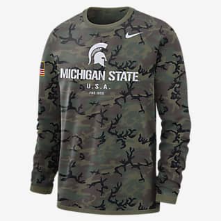 Nike College Dri-FIT (Michigan State) Men's Long-Sleeve Sweatshirt