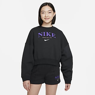Nike Sportswear Trend Older Kids' (Girls') Fleece Sweatshirt