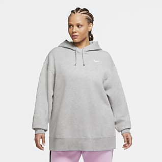 Nike Sportswear Γυναικεία φλις φούτερ (μεγάλα μεγέθη)