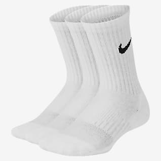 white nike socks junior