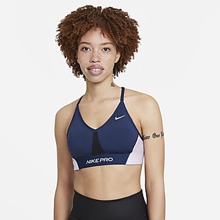 Nike Pro Dri-FIT Indy Women's Light-Support Padded Color-Block Sports Bra