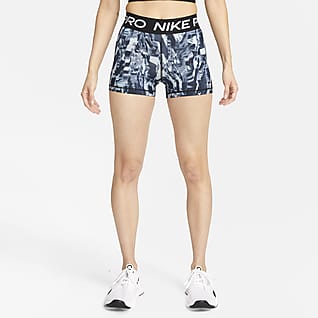 Nike Dri-FIT 女款中腰滿版印花短褲