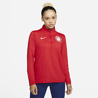 Nike Team USA Element Women's 1/2-Zip Running Top