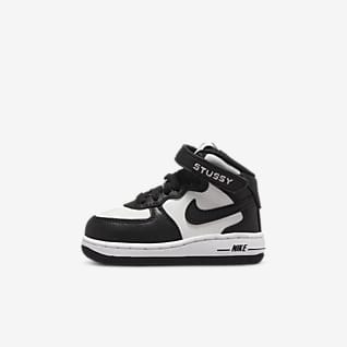 Nike x Stüssy Force 1 Mid Baby/Toddler Shoes