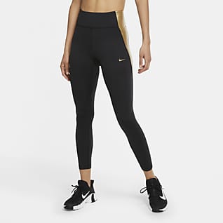 nike leggings with gold tick