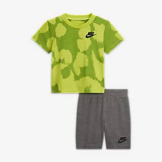 Nike Conjunto de playera y shorts para bebé (12-24M) 