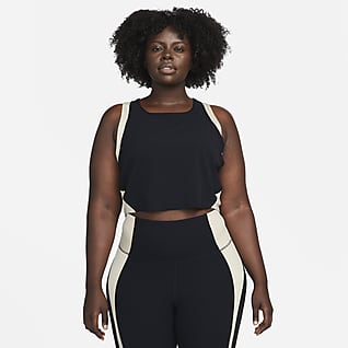 Nike Yoga Dri-FIT Luxe Camiseta de tirantes cropped para mujer (talla grande)
