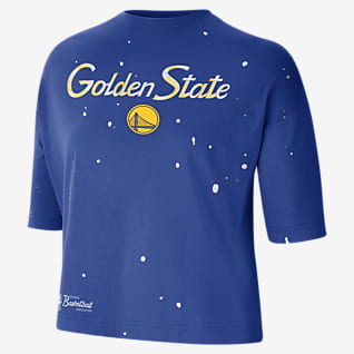 Golden State Warriors Courtside Splatter Women's Nike NBA T-Shirt