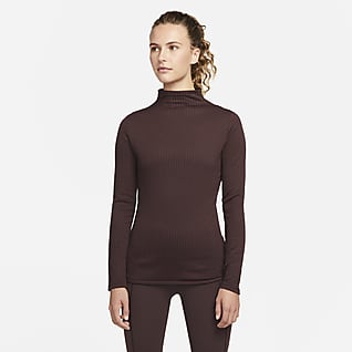 Nike Yoga Luxe Dri-FIT Женская футболка из рубчатой ткани с длинным рукавом