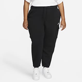 Nike Sportswear Club Fleece Women's Mid-Rise Oversized Cargo Tracksuit Bottoms (Plus Size)