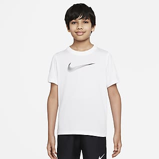Nike Dri-FIT Camiseta de entrenamiento de manga corta para niño talla grande